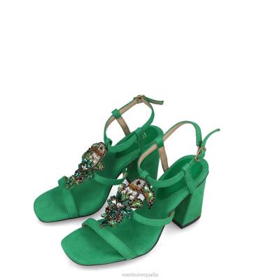 Menbur mujer normae 204L5586 tacones medios y bajos verde