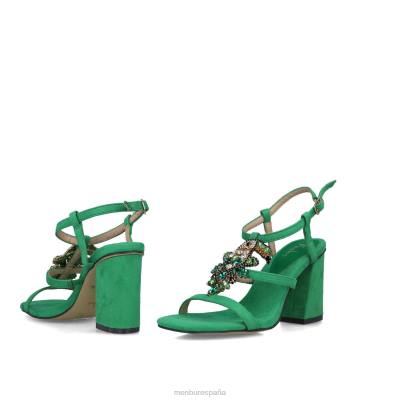 Menbur mujer normae 204L5586 tacones medios y bajos verde