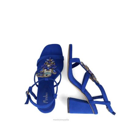 Menbur mujer normae 204L5587 tacones medios y bajos azul medio