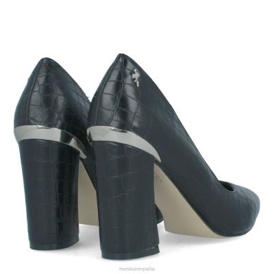 Menbur mujer padula 204L1739 tacones medios y bajos negro