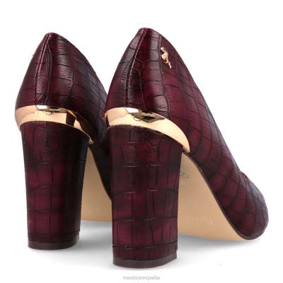 Menbur mujer padula 204L5895 tacones medios y bajos rojo