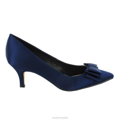 Menbur mujer pechora 204L5926 tacones medios y bajos azul oscuro