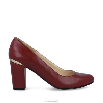 Menbur mujer salsa 204L1838 tacones medios y bajos rojo