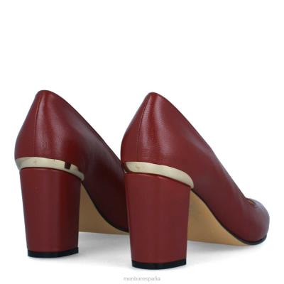 Menbur mujer salsa 204L1838 tacones medios y bajos rojo