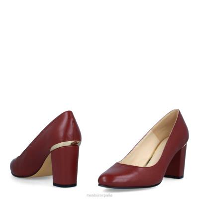 Menbur mujer salsa 204L1838 tacones medios y bajos rojo