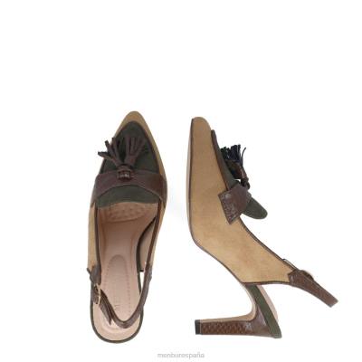 Menbur mujer selenita 204L5708 tacones medios y bajos beige