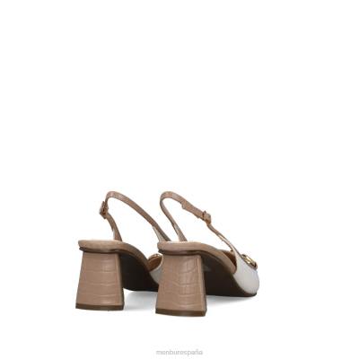 Menbur mujer serpentario 204L1576 tacones medios y bajos beige