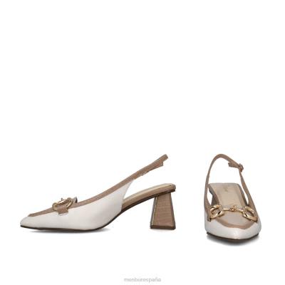 Menbur mujer serpentario 204L1576 tacones medios y bajos beige