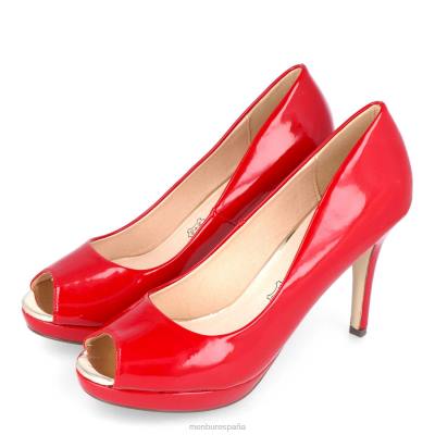 Menbur mujer sili 204L2138 tacones medios y bajos rojo