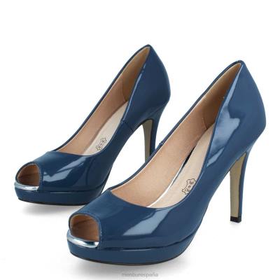 Menbur mujer sili 204L2140 tacones medios y bajos azul medio