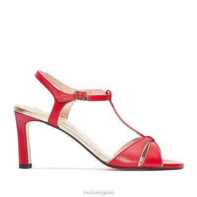 Menbur mujer sindia 204L2136 tacones medios y bajos rojo