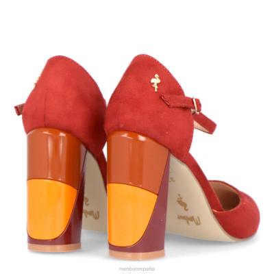 Menbur mujer solata 204L2109 tacones medios y bajos naranja