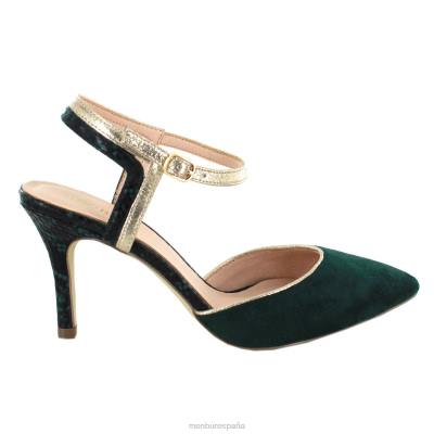 Menbur mujer solata 204L2143 tacones medios y bajos verde