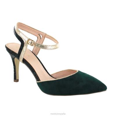 Menbur mujer solata 204L2143 tacones medios y bajos verde