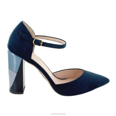 Menbur mujer solata 204L2144 tacones medios y bajos azul oscuro