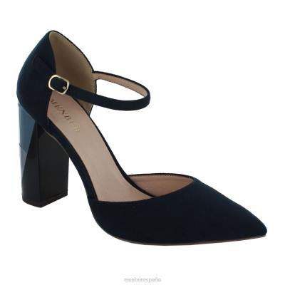 Menbur mujer solata 204L2144 tacones medios y bajos azul oscuro