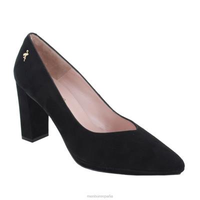 Menbur mujer solfara 204L2116 tacones medios y bajos negro