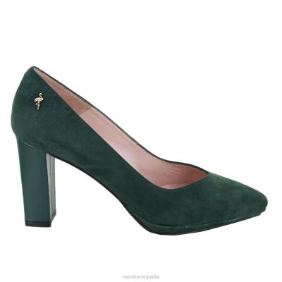 Menbur mujer solfara 204L2160 tacones medios y bajos verde