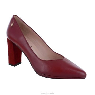 Menbur mujer solfara 204L2161 tacones medios y bajos rojo