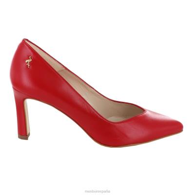 Menbur mujer solinas 204L1826 tacones medios y bajos rojo