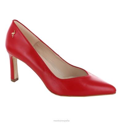 Menbur mujer solinas 204L1826 tacones medios y bajos rojo