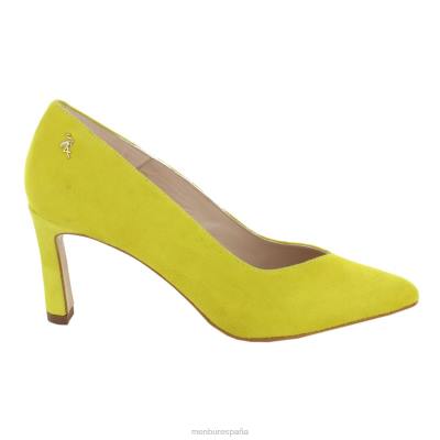 Menbur mujer somma 204L1890 tacones medios y bajos amarillo