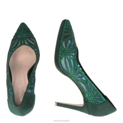 Menbur mujer sorbolo 204L2164 tacones medios y bajos verde