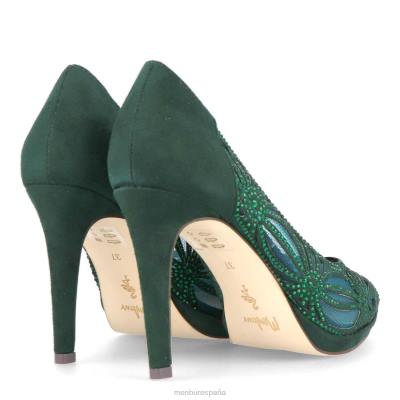 Menbur mujer sorbolo 204L2164 tacones medios y bajos verde