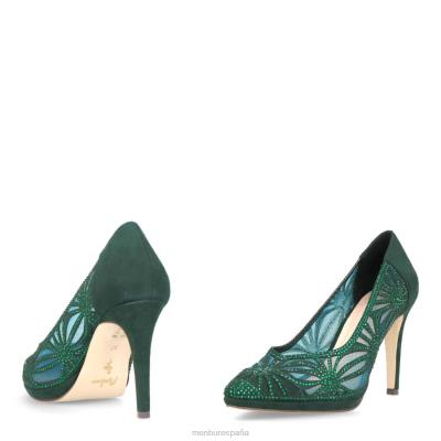 Menbur mujer sorbolo 204L2164 tacones medios y bajos verde