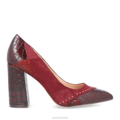 Menbur mujer sorgoño 3 204L2153 tacones medios y bajos rojo