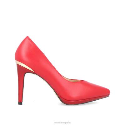 Menbur mujer stravino 204L1900 tacones medios y bajos rojo