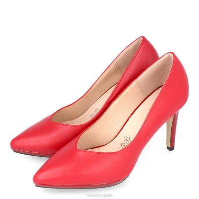 Menbur mujer stravino 204L1900 tacones medios y bajos rojo