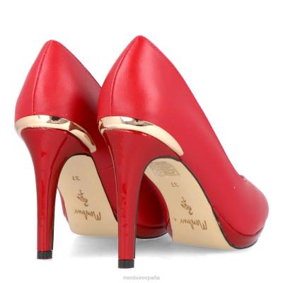 Menbur mujer stravino 204L1900 tacones medios y bajos rojo