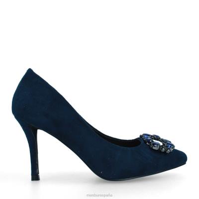 Menbur mujer tadasuni 204L2180 tacones medios y bajos azul oscuro