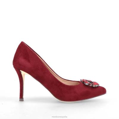 Menbur mujer tadasuni 204L2181 tacones medios y bajos rojo