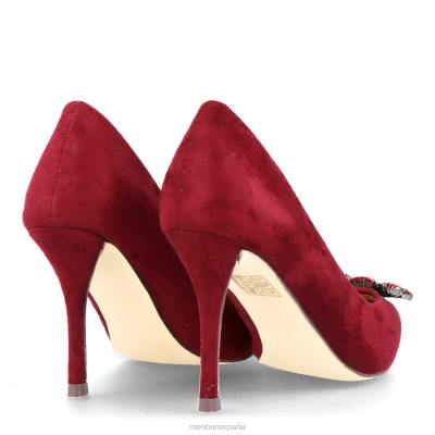 Menbur mujer tadasuni 204L2181 tacones medios y bajos rojo