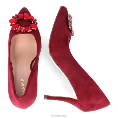 Menbur mujer tadasuni 204L2181 tacones medios y bajos rojo