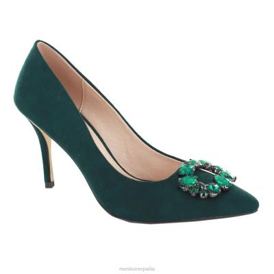 Menbur mujer tadasuni 204L2184 tacones medios y bajos verde