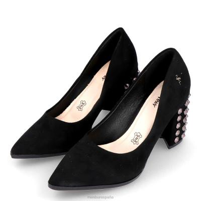 Menbur mujer talavorno 204L2128 tacones medios y bajos negro