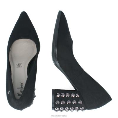 Menbur mujer talavorno 204L2128 tacones medios y bajos negro