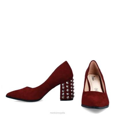 Menbur mujer talavorno 204L2188 tacones medios y bajos rojo