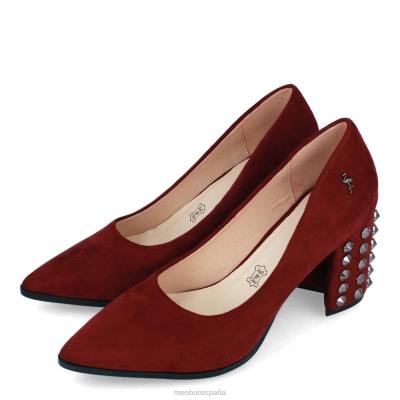 Menbur mujer talavorno 204L2188 tacones medios y bajos rojo