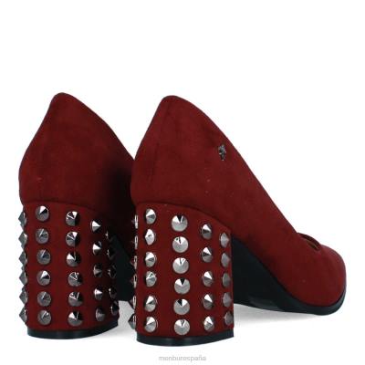 Menbur mujer talavorno 204L2188 tacones medios y bajos rojo