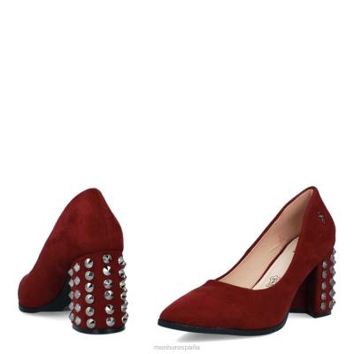 Menbur mujer talavorno 204L2188 tacones medios y bajos rojo