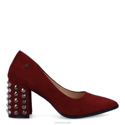 Menbur mujer talavorno 204L2188 tacones medios y bajos rojo