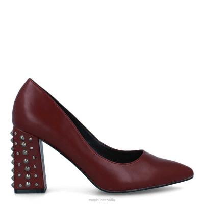 Menbur mujer tampolose 204L2190 tacones medios y bajos rojo