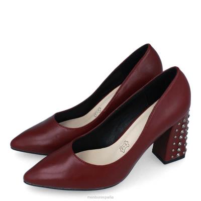 Menbur mujer tampolose 204L2190 tacones medios y bajos rojo