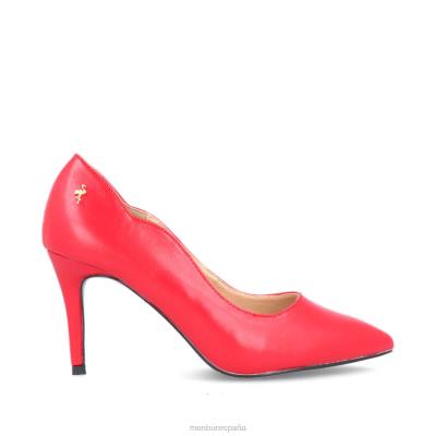 Menbur mujer tanaunella 204L2130 tacones medios y bajos rojo