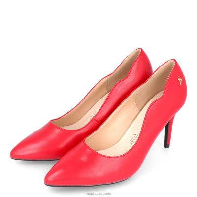 Menbur mujer tanaunella 204L2130 tacones medios y bajos rojo