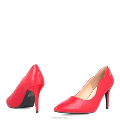 Menbur mujer tanaunella 204L2130 tacones medios y bajos rojo